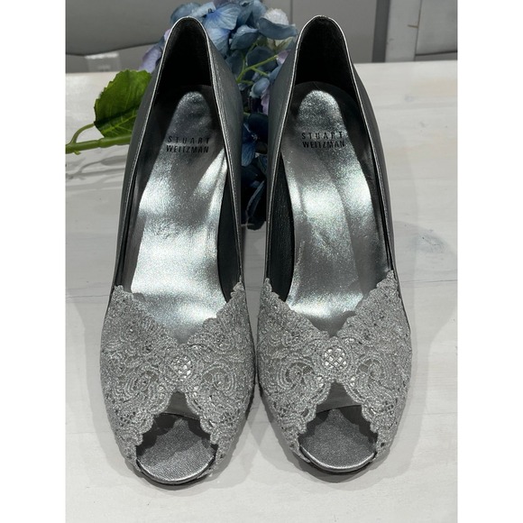 Stuart Weitzman‎ Chantelle bridal shoes size 8M - Picture 2 of 12